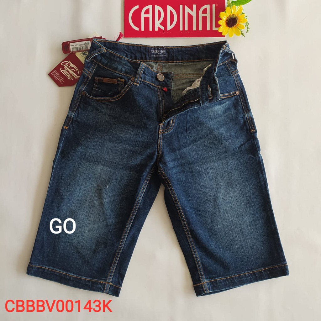 gof 32 CARDINAL CBBBV Celana Pendek Jeans Bermuda Casual Sobek Slimfit Reguler Fit Cowok Dewasa