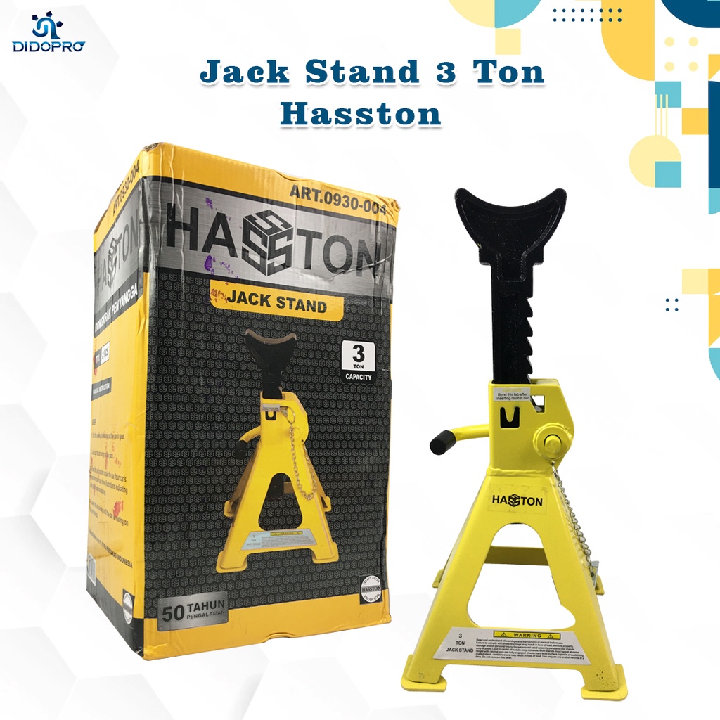 HASSTON 0930-004 Jack Stand 3 Ton - Tahanan Dongkrak Mobil