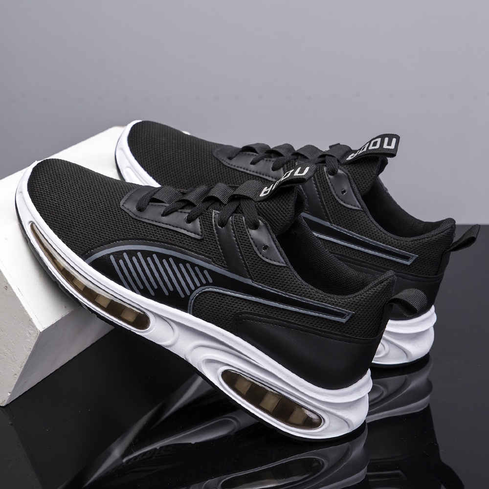 Toread Sepatu Sneakers Pria Hitam Sepatu Olahraga Jogging Import Casual MR503