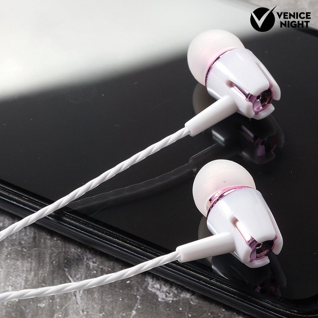 (VNEP) (Berkabel) 1 Set Headset Earphone in-ear Heavy Bass Dengan Mic Built-in Untuk Game