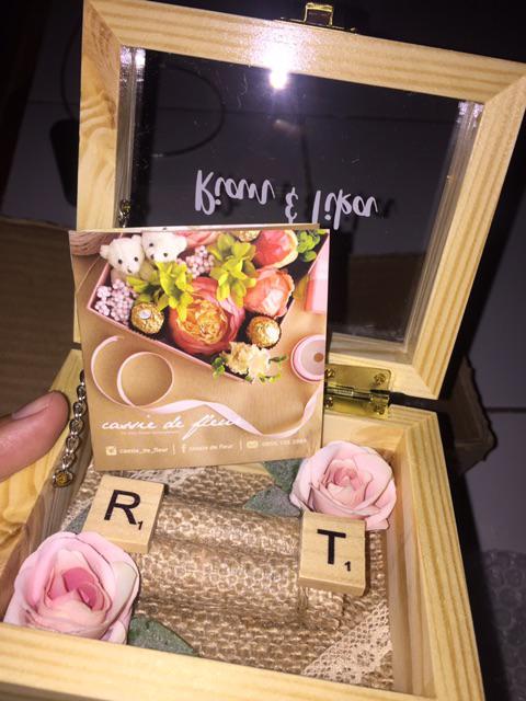Kotak Cincin Kayu . Kotak Mahar . Seserahan . Ring Bearer . Terrarium