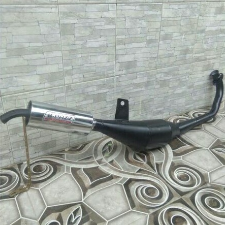knalpot SATRIA 2TAK hiu lumba Bpass standar satria 2tak racing