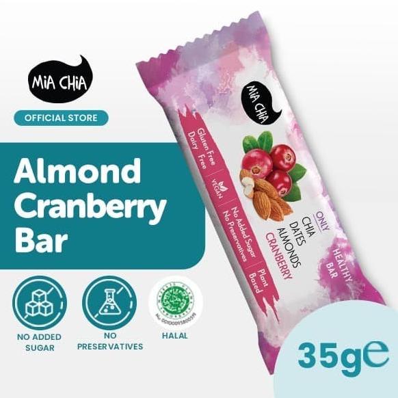 

PROMO Healthy Snack Mia Chia Almond Cranberry Bar MURAH