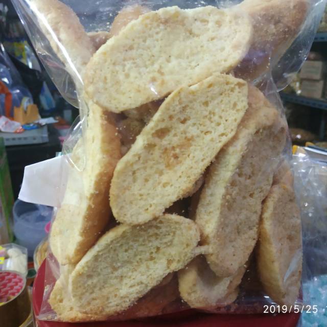 

Kue Bagelen / Roti Bageland Merk Weston Harga per 100gr : Rasa Susu Manis Renyah