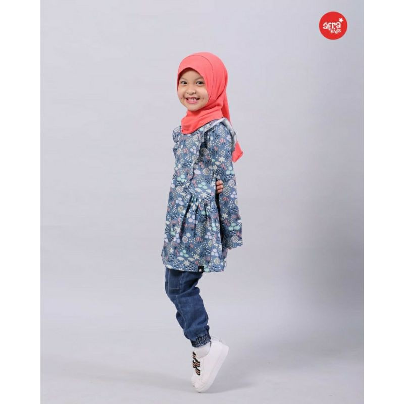 Tunik Pattern Flower Afrakids TP001 untuk usia 2-12 tahun