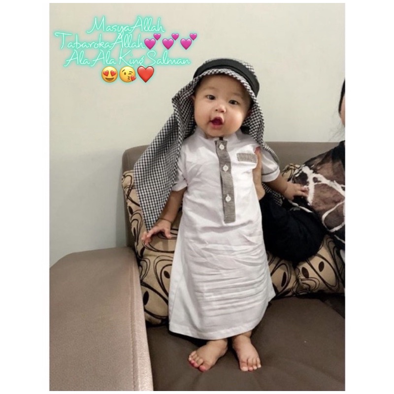 Latopia_ Sorban Bayi/Imamah Bayi Dan Anak/Igal Sorban//Jubah Sorban//Bestseller//By Munna Collection