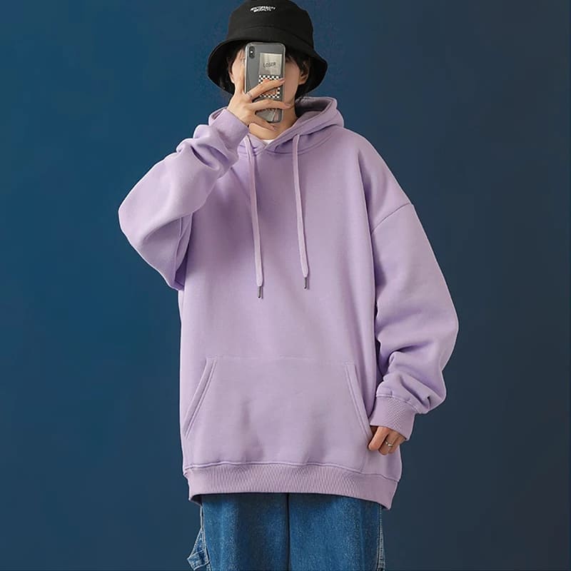 Sweater Hoodie Wanita / Switer Cewek Terbaru 2021 / Sweater Oversize Wanita / Hoodie Wanita Korean Style / Jaket Wanita Terbaru 2021 / Sweater Wanita Polos / Sweter Wanita Korean Style / Suwiter Cewek Lilac Viral Tebal Termurah