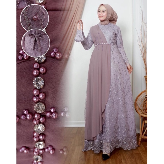 GAMIS MAUDY GAMIS MODERN GAMIS PESTA DRESS MEWAH GAMIS LEBARAN GAMIS KONDANGAN BAJU SERAGAM BAJU WIS