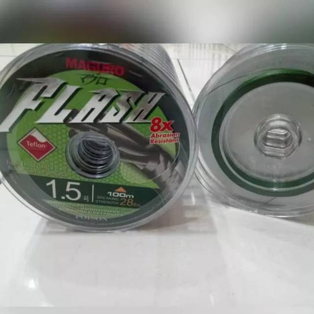 Senar PE maguro flash X8 PE 1.5 100 meter