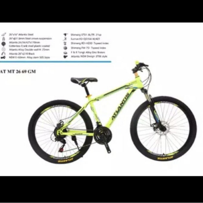 Jual Sepeda gunung MTB 26 Atlantis 69 GM Murah
