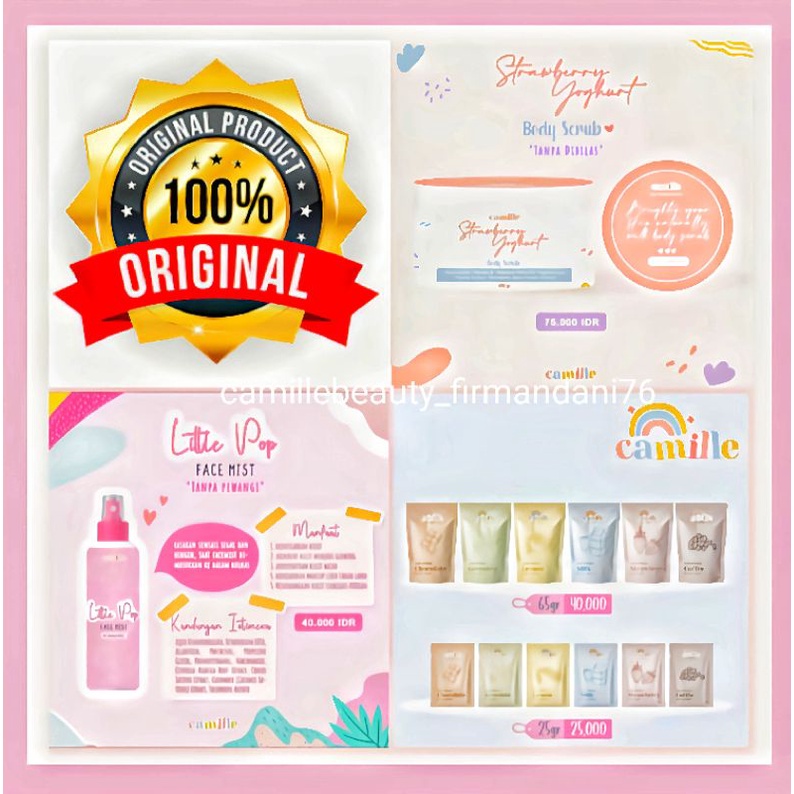 Masker Camille beauty masker ukuran 65gr Produk Original Official Store  SELLER RESMI
