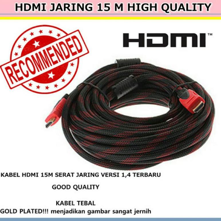 Kabel Hdmi 15 Meter 15M 15 M Laptop Ke Tv Led ( Hdmi To Hdmi )