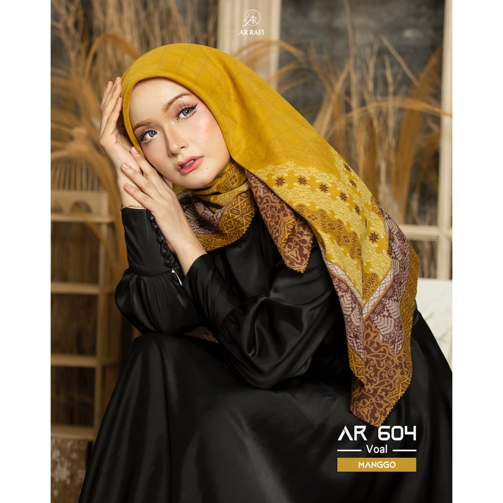Jilbab Hijab Segi Empat Terbaru Arrafi AR 604 ORI Kerudung Segi Empat Arrafi