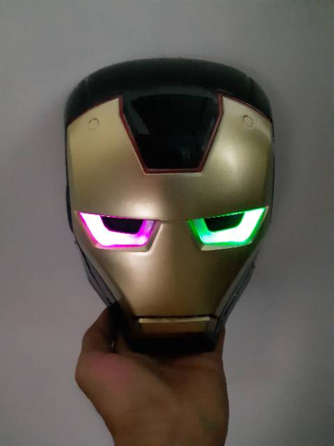 TOPENG IRONMAN HITAM ANAK COSPLAY AVENGERS IRON MAN - MAINAN EDUKATIF