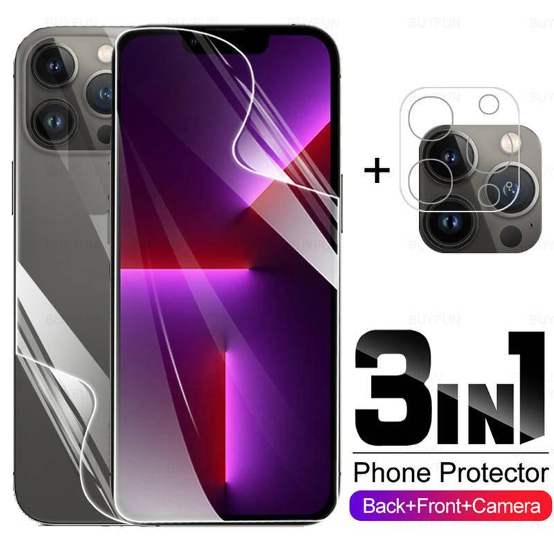 3in1 Hydrogel Soft Film For iphone 13 pro max Screen Protector For iphone13 pro max 13 pro 13 mini Camera Lens Protective Film