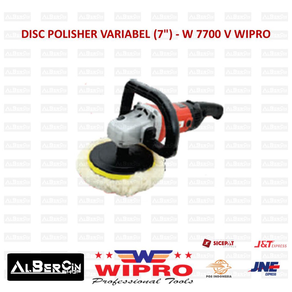 Mesin Poles Mobil Disc Polisher Variable Speed 7 Inch WIPRO W7700 W 7700