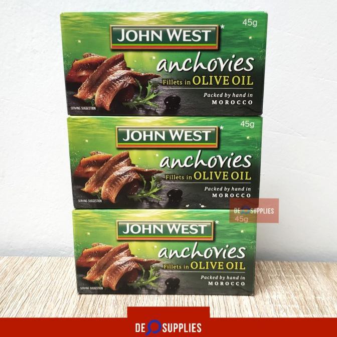 

John West Anchovies Fillets in Olive Oil 45gr - Anchovy Teri Zaitun