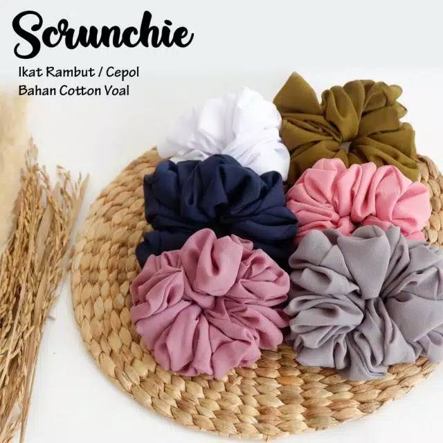 Scrunchie Hijab Kuncir Ikat Rambut Mengembang