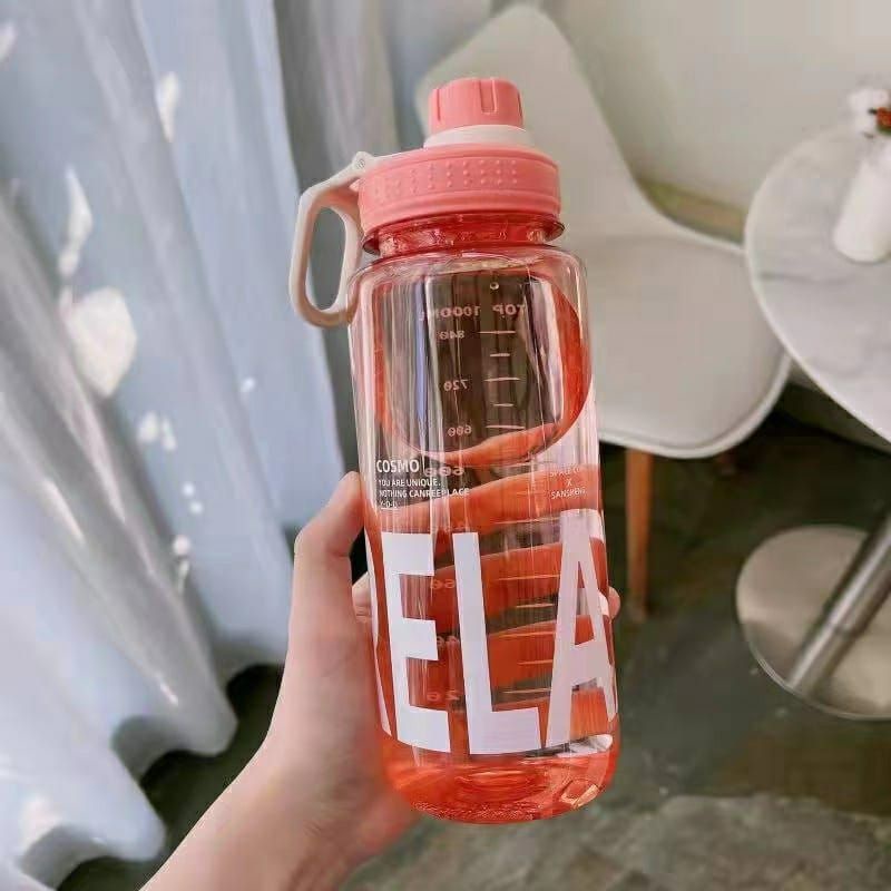 Botol Minum 1000ML/1LITER Plastik Aesthetic BPA FREE HX-514