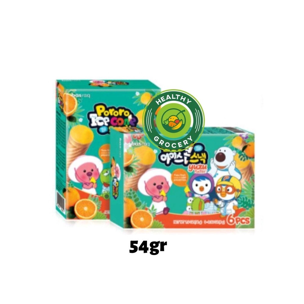 Pororo The Little Penguin Ice Cone Snack 54gr All Varian