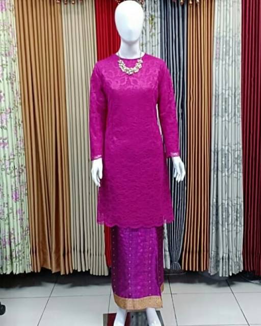 Set baju kurung brokat non gliter