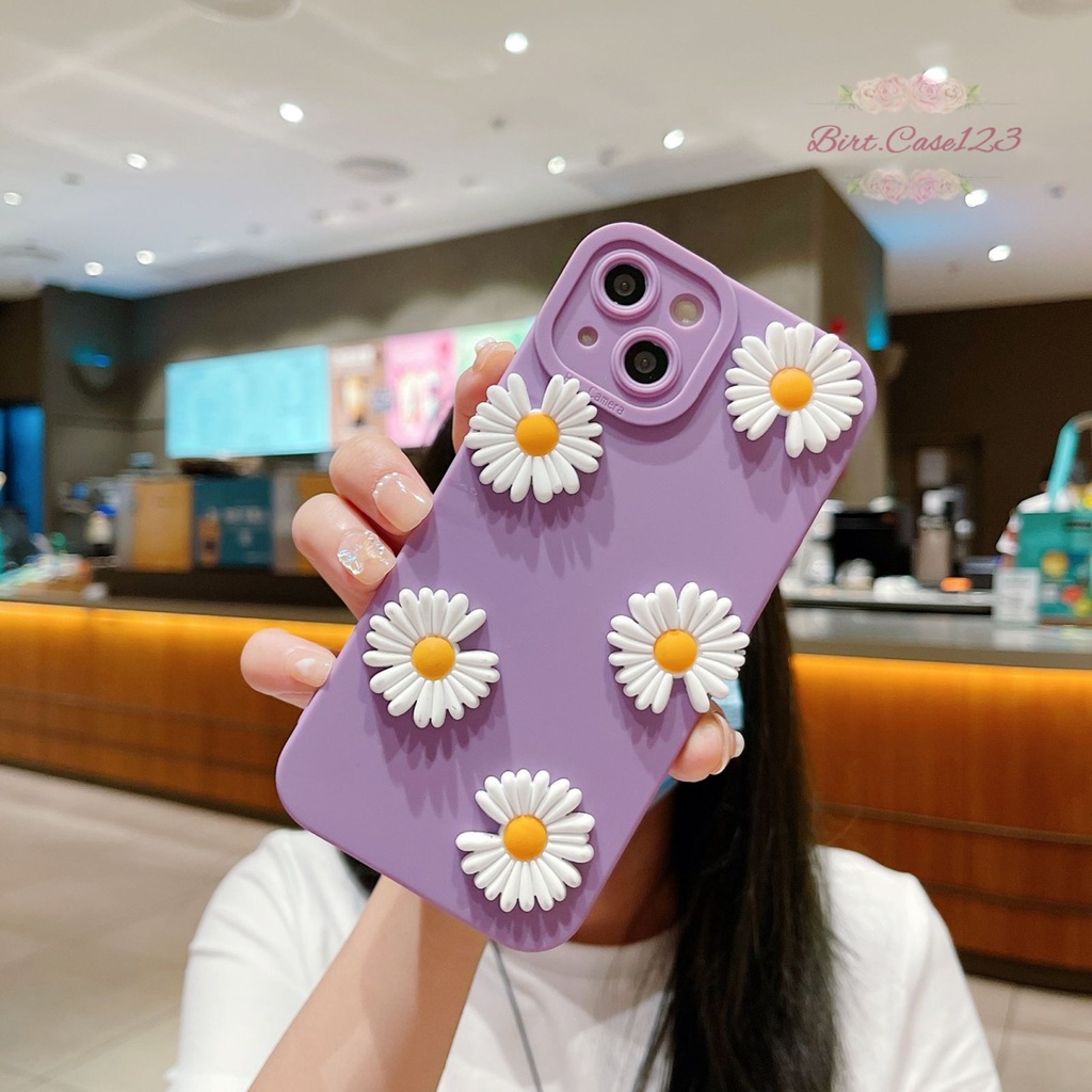 SOFTCASE PROCAMERA BUNGA DAISY 3D OPPO VIVO SAMSUNG REALME XIAOMI IPHONE INFINIX ALL TYPE BC6548