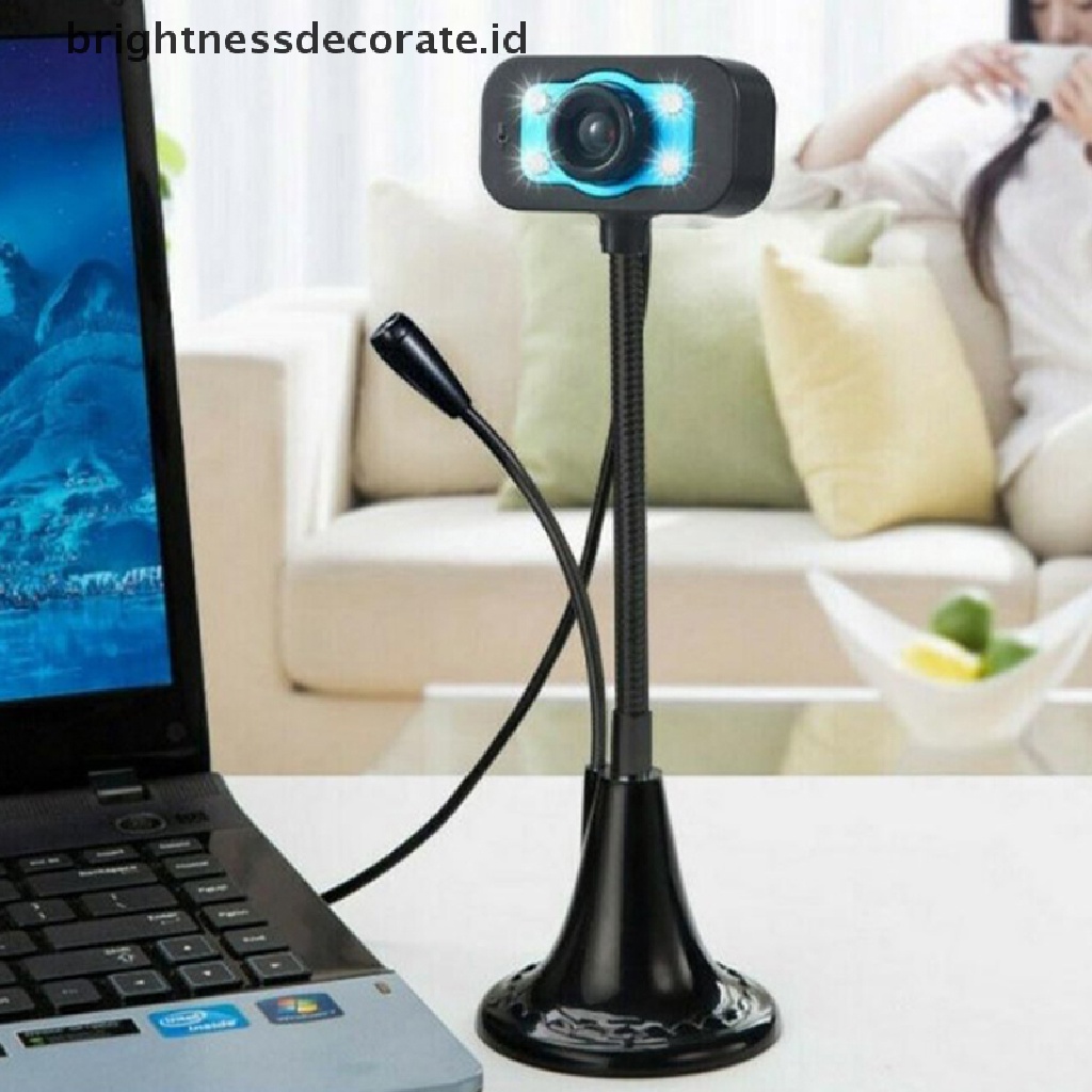 Webcam Usb 2.0 Hd Dengan Mic Untuk Komputer Laptop