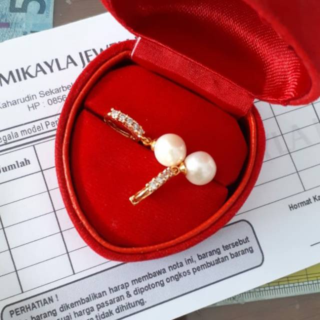 Anting mutiara tawar lombok|Anting mutiara asli lombok |Anting mutiara lombok besertifikat|Anting mu