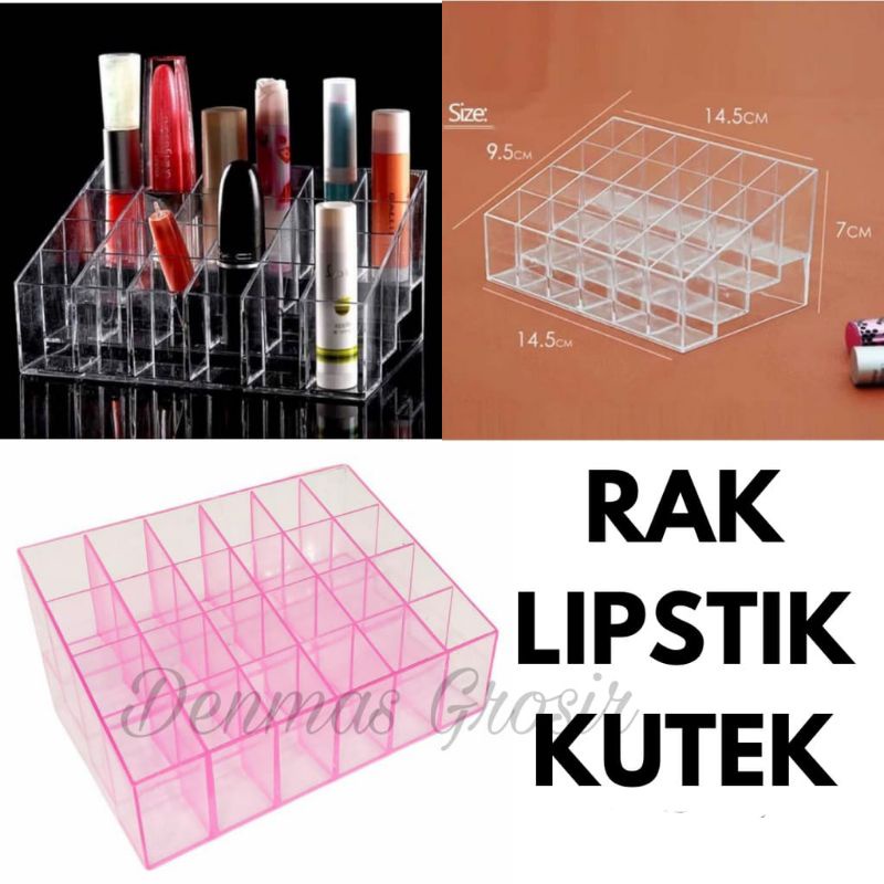 (COD)Rak Kosmetik lipstik 24 Lubang/Rak lipstik Murah