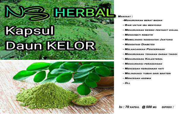 Bubuk daun kelor 100gram / herbal / masker wajah