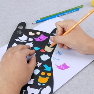 Kids Painting Stencil - Cat Pattern