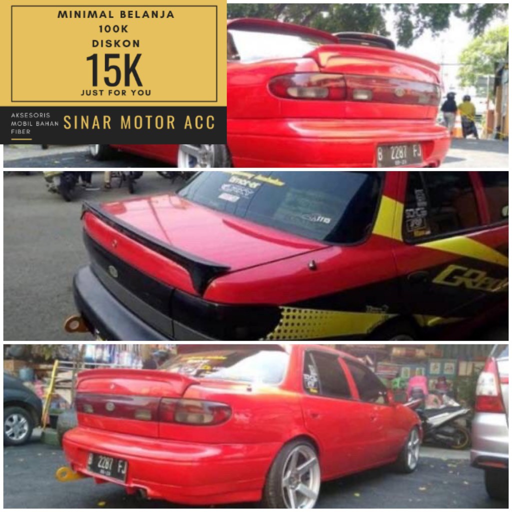 Jual Ductail Spoiler Racing Modif Custom Khusus Untuk Mobil Timor Keren Termurah Indonesia Shopee Indonesia