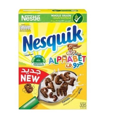 

Nestle Nesquik Chocolate Alphabets Breakfast Cereal 335 gram