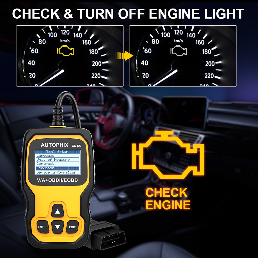 AUTOPHIX OM127 JOBD/OBDII/EOBD Obd2 Scanner Car Scanner Odb2 Car Diagnostic Tool Obd Car Diagnostic Scanner Automotive Scanner