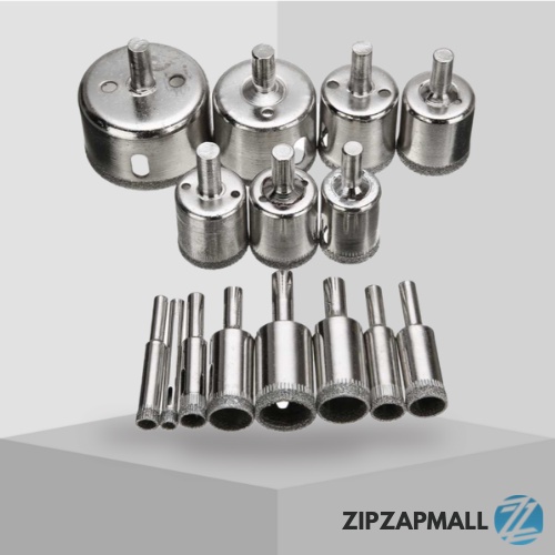 Mata Bor Diamond Coated Hole Drill Bit 6mm-50mm 15PCS / Mata Bor Keramik Granit Kaca Marmer Batu Akik Beton Hole Saw Drill Porselen Ubin Paralon Bosch Bulat 1 Set / Mata Bor Pelubang Pelobang Pembolong Lubang Keramik Pipa Beton Tembok Besi Kunci Murah Ori