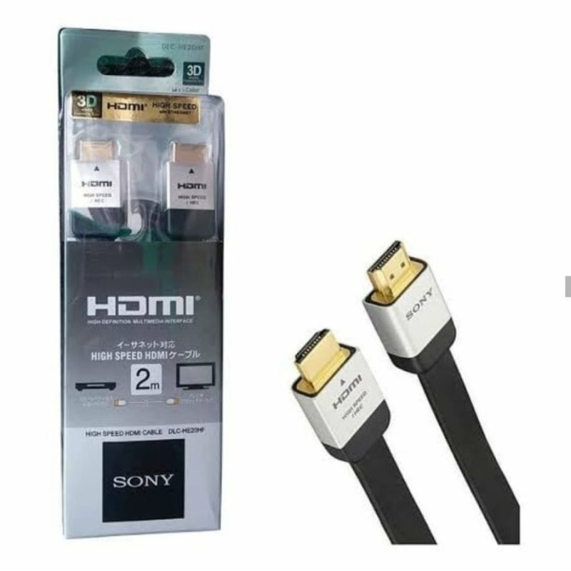 Kabel HDMI Sony 2M Highspeed / Cable HDMI To HDMI Sony 2M Gold Highspeed