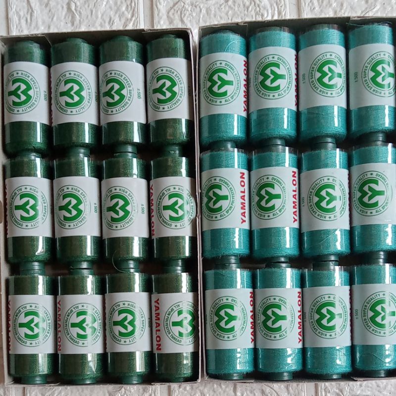 Benang Jahit Yamalon 500 yard (varian hijau)