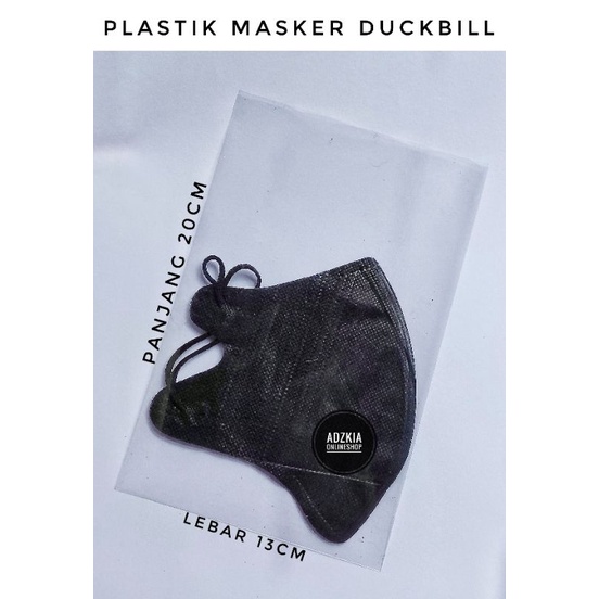 Plastik Masker Ducbill / Plastik Masker KF95 Tanpa Lem / Plastik Opp Masker