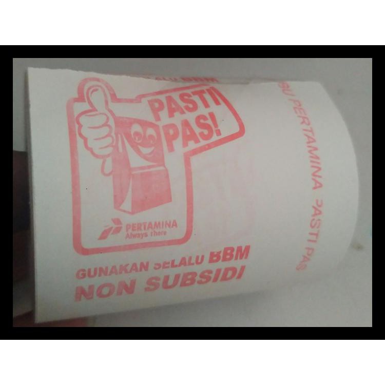 

Kertas Struk Thermal 58X48 Cetak Logo Pasti Pas New