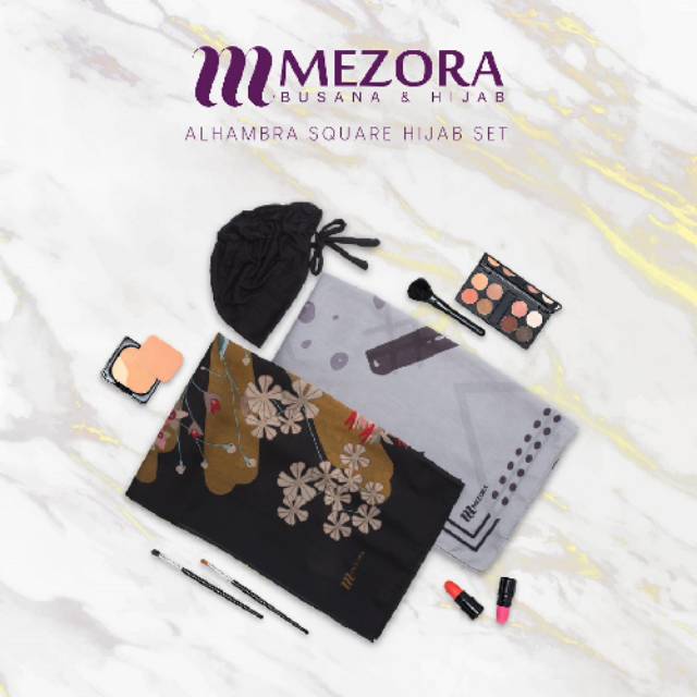 HIJAB SEGI EMPAT MEZORA SET ALHAMBRA