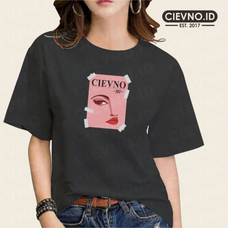 KAOS LENGAN PENDEK GIRL FACE (DIGITAL PRINTING) SIZE S - XXXL (UNISEX)