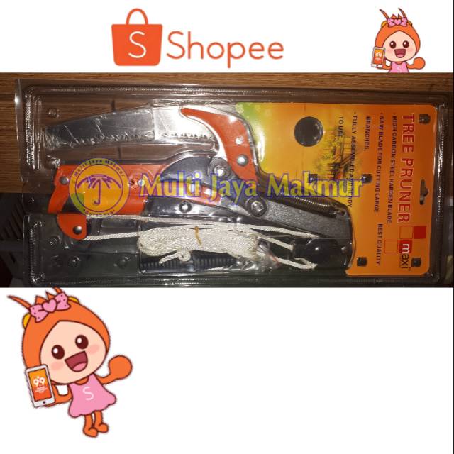 GUNTING DAHAN TALI PISAU TARIK / GERGAJI CENGKEH / TREE PRUNERS MAXI