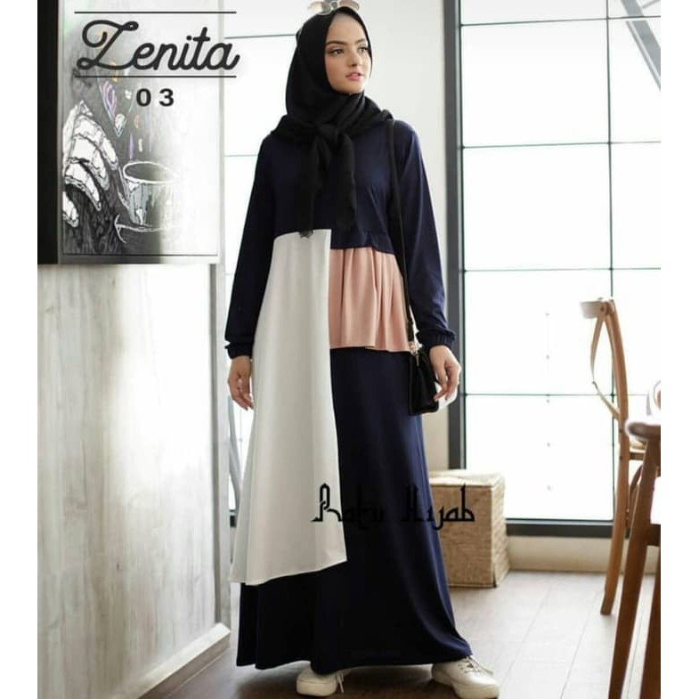 GAMIS AULIA WOLFIS TOYOBO RUFFLE REMPEL 2 WARNA SERUT KANCING SYARI BAJU MUSLIM BUSANA I.324118.1060