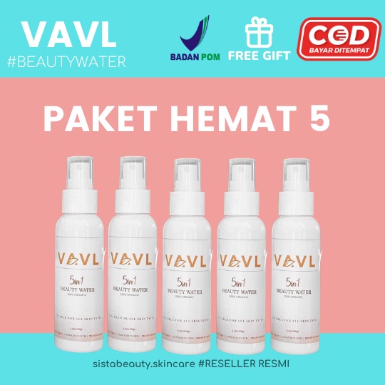 [PAKET HEMAT] VAVL Beauty Water Facemist Original BPOM Paket Reseller