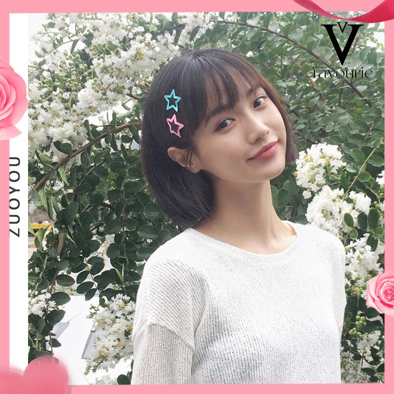 [COD]Set Jepit Rambut Jepit Rambut Anak Bintang Berujung Lima Yang Dicat Lucu-FA
