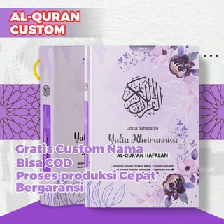 Alquran Custom Nama by Nadira.id | Quran Custom Nama tanpa PO | Quran A5 | 8 Blok Warna | Terjemah Perkata | Terjemah Lengkap | Tajwibb Berwarna