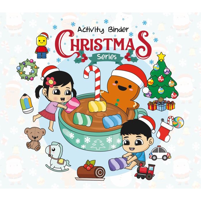 Christmas Series Activity Binder Busy Book / Kado Natal / Gift/ mainan edukasi / montessori toy / ed