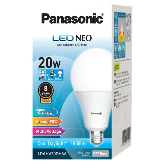 LAMPU LED PANASONIC NEO 20W 20 Watt 6500K COOLDAYLIGHT