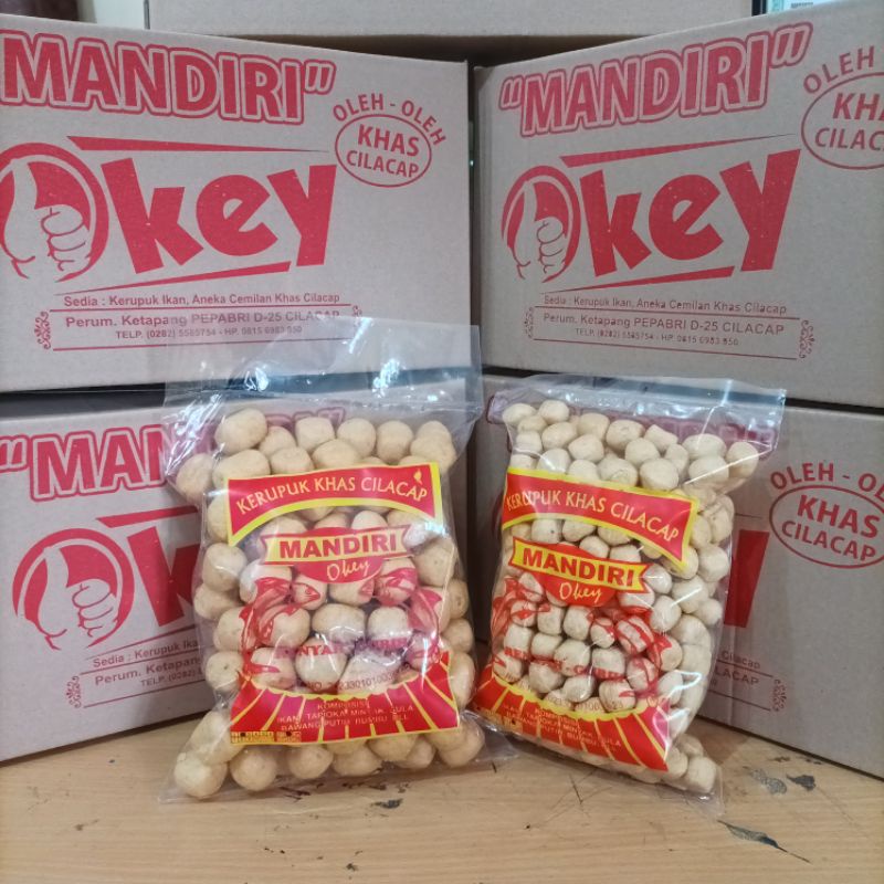 

MANDIRI OKEY Kerupuk Ikan Kemasan 1/4 Kg