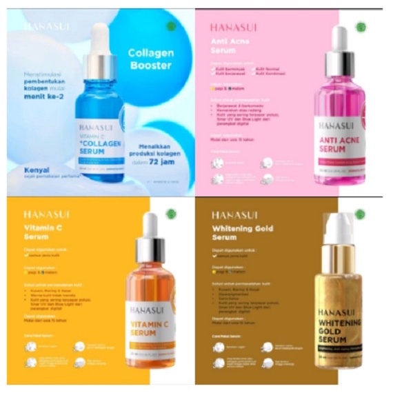 hanasui / serum / serum hanasui / whitening / wajah / pemutih / jerawat / penghilang jerawat / pengh